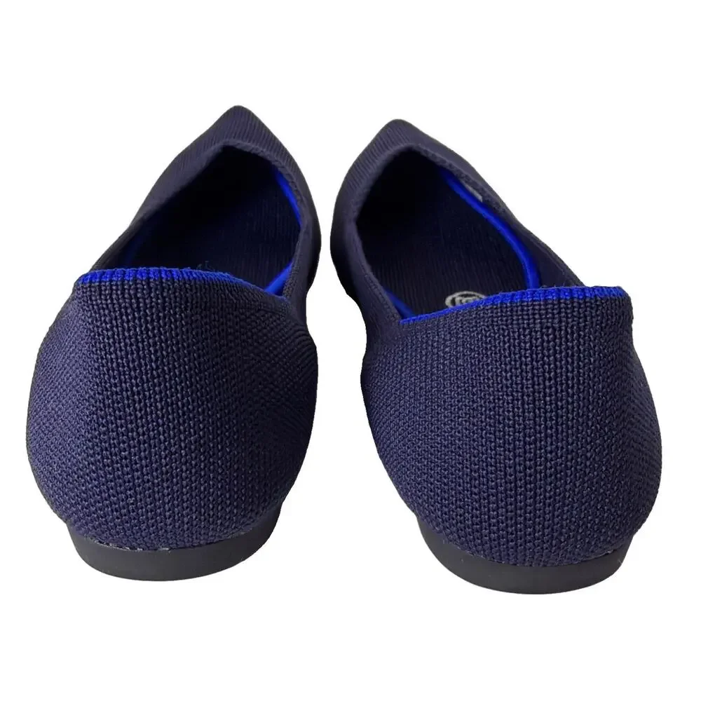 Rothy's The Point Flats Deep Navy Sz 7 EU 37.5
